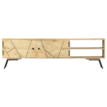 TV Cabinet 140x30x40 cm Solid Mango Wood