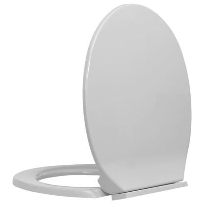 Soft-Close Toilet Seat Light Grey Oval