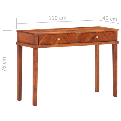 Console Cabinet 110x40x76 cm Solid Acacia Wood