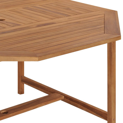 Garden Table 150x150x75 cm Solid Teak Wood