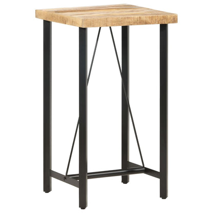 Bar Table 60x60x107 cm Rough Mango Wood