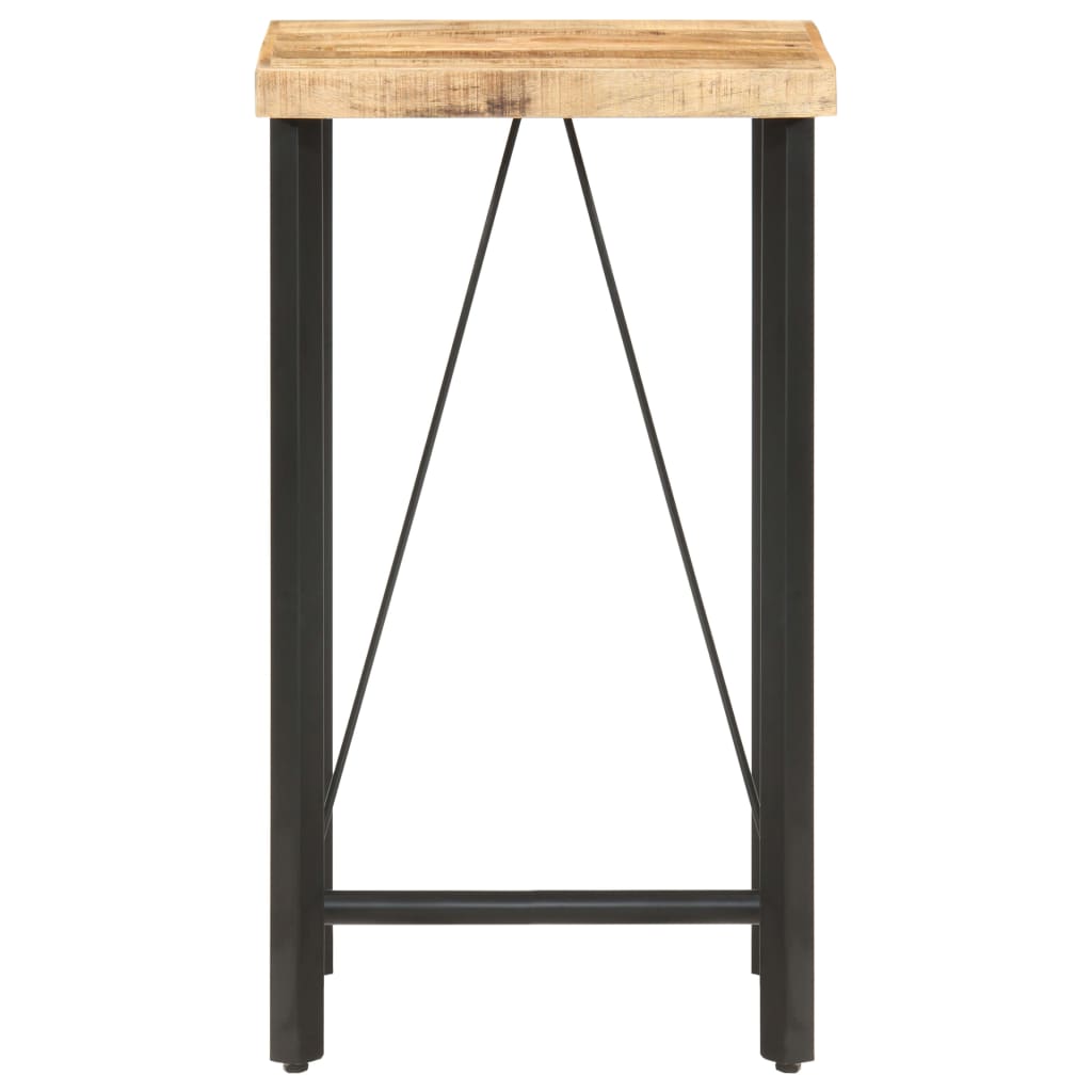 Bar Table 60x60x107 cm Rough Mango Wood