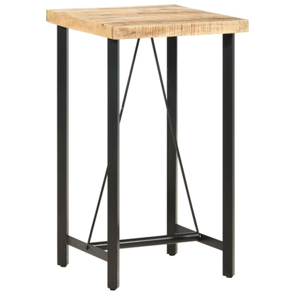 Bar Table 60x60x107 cm Rough Mango Wood