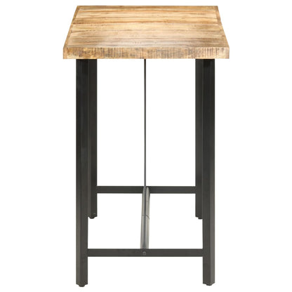 Bar Table 150x70x107 cm Rough Mango Wood