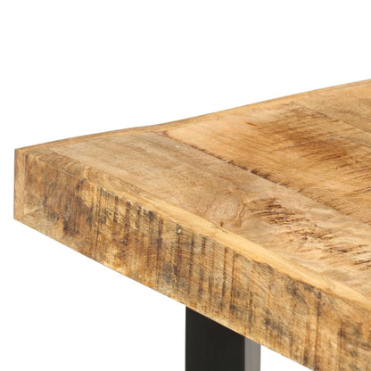 Bar Table 150x70x107 cm Rough Mango Wood