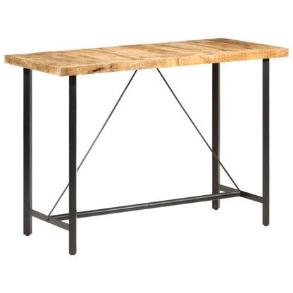 Bar Table 150x70x107 cm Rough Mango Wood