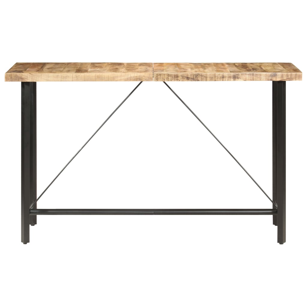 Bar Table 180x70x107 cm Rough Mango Wood