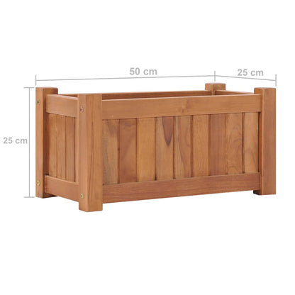 Raised Bed 50x25x25 cm Solid Teak Wood