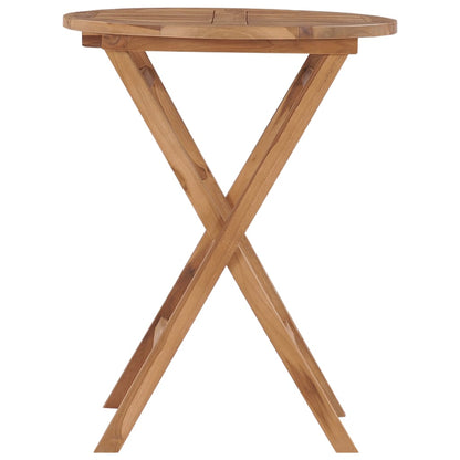 Folding Garden Table 60 cm Solid Teak Wood