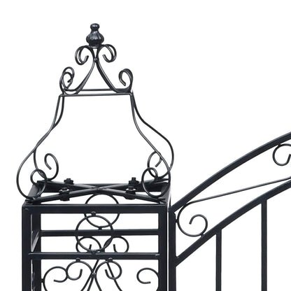 Ornamental Garden Gate Wrought Iron 122x20.5x100 cm