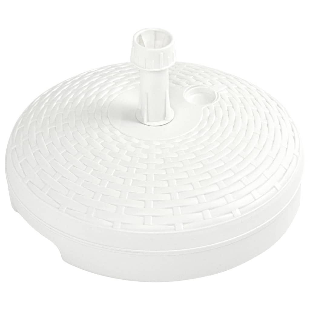 Umbrella Base Sand/Water Filled 20 L White Plastic Rattan