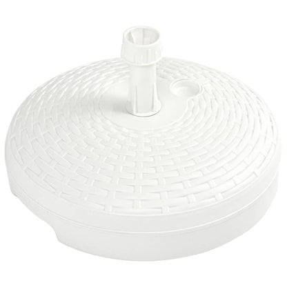 Umbrella Base Sand/Water Filled 20 L White Plastic Rattan