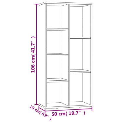 Book Cabinet Sonoma Oak 50x25x106 cm Engineered Wood