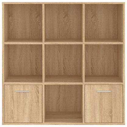 Book Cabinet Sonoma Oak 98x30x98 cm Engineered Wood