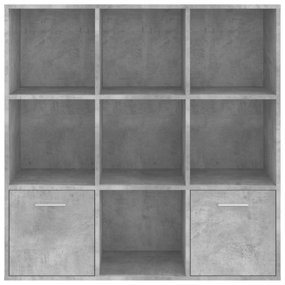 Book Cabinet Concrete Grey 98x30x98 cm Engineered Wood