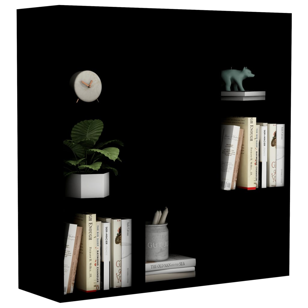 Book Cabinet Black 98x29x97.5 cm Engineered Wood