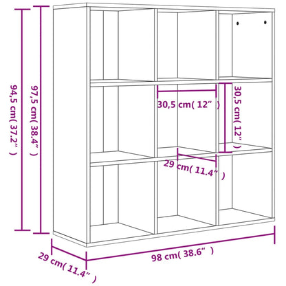 Book Cabinet Sonoma Oak 98x29x97.5 cm Engineered Wood