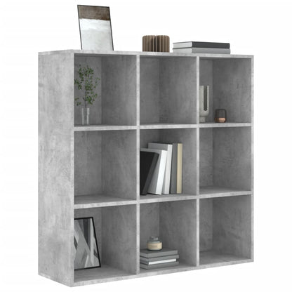 Book Cabinet Concrete Grey 98x29x97.5 cm Engineered Wood