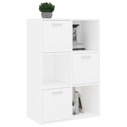 Storage Cabinet White 60x29.5x90 cm Engineered Wood