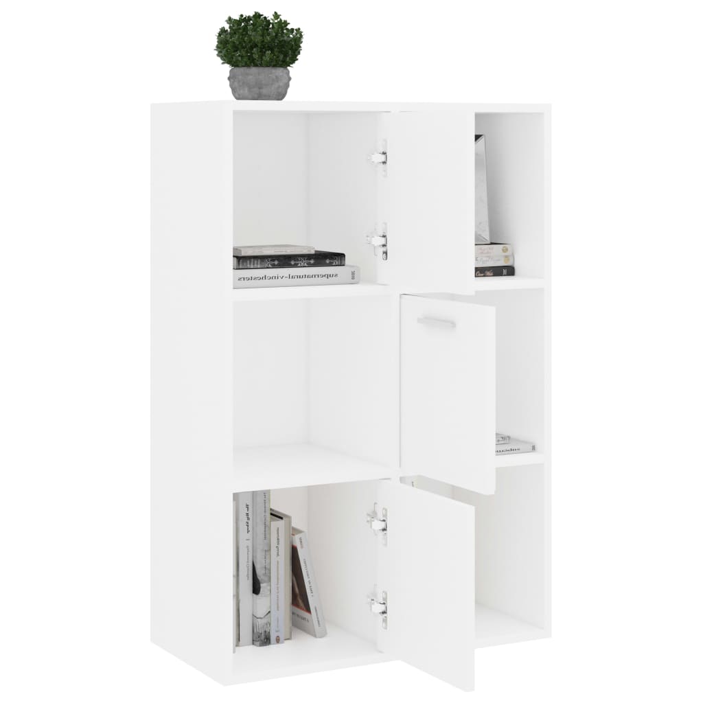 Storage Cabinet White 60x29.5x90 cm Engineered Wood