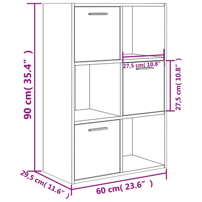 Storage Cabinet Sonoma Oak 60x29.5x90 cm Engineered Wood