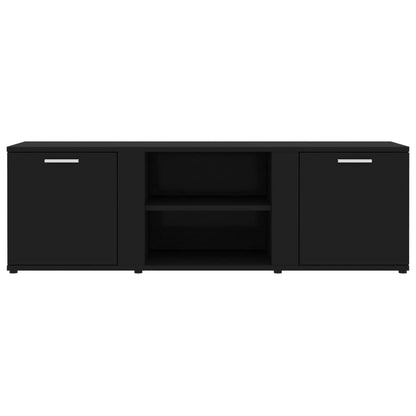 TV Cabinet Black 120x34x37 cm Engineered Wood