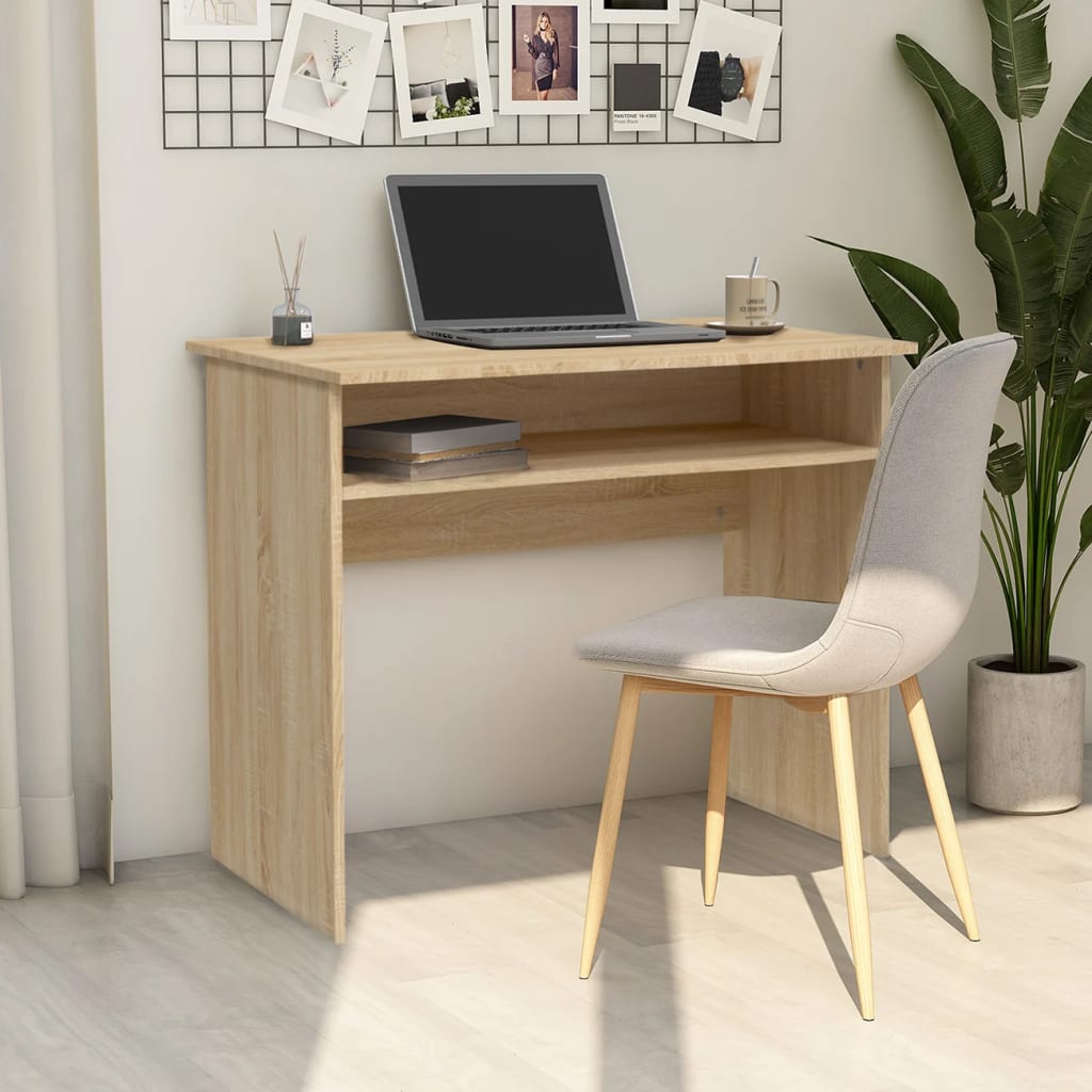 Desk Sonoma Oak 90x50x74 cm Engineered Wood