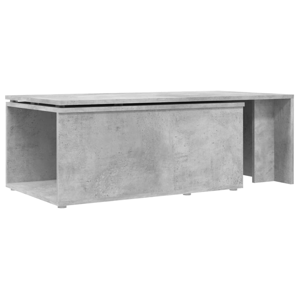 Coffee Table Concrete Grey 150x50x35 cm Engineered Wood
