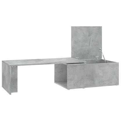Coffee Table Concrete Grey 150x50x35 cm Engineered Wood