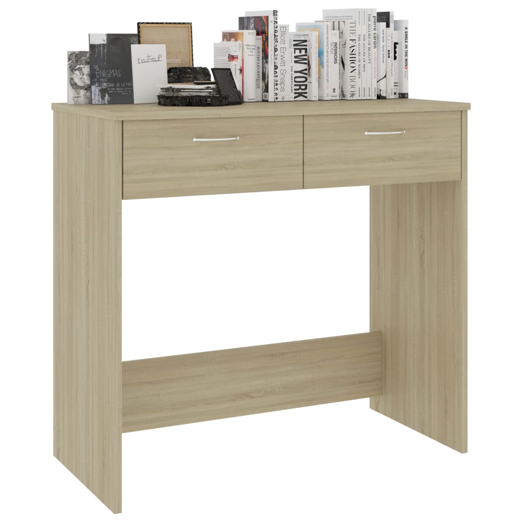 Desk Sonoma Oak 80x40x75 cm Engineered Wood