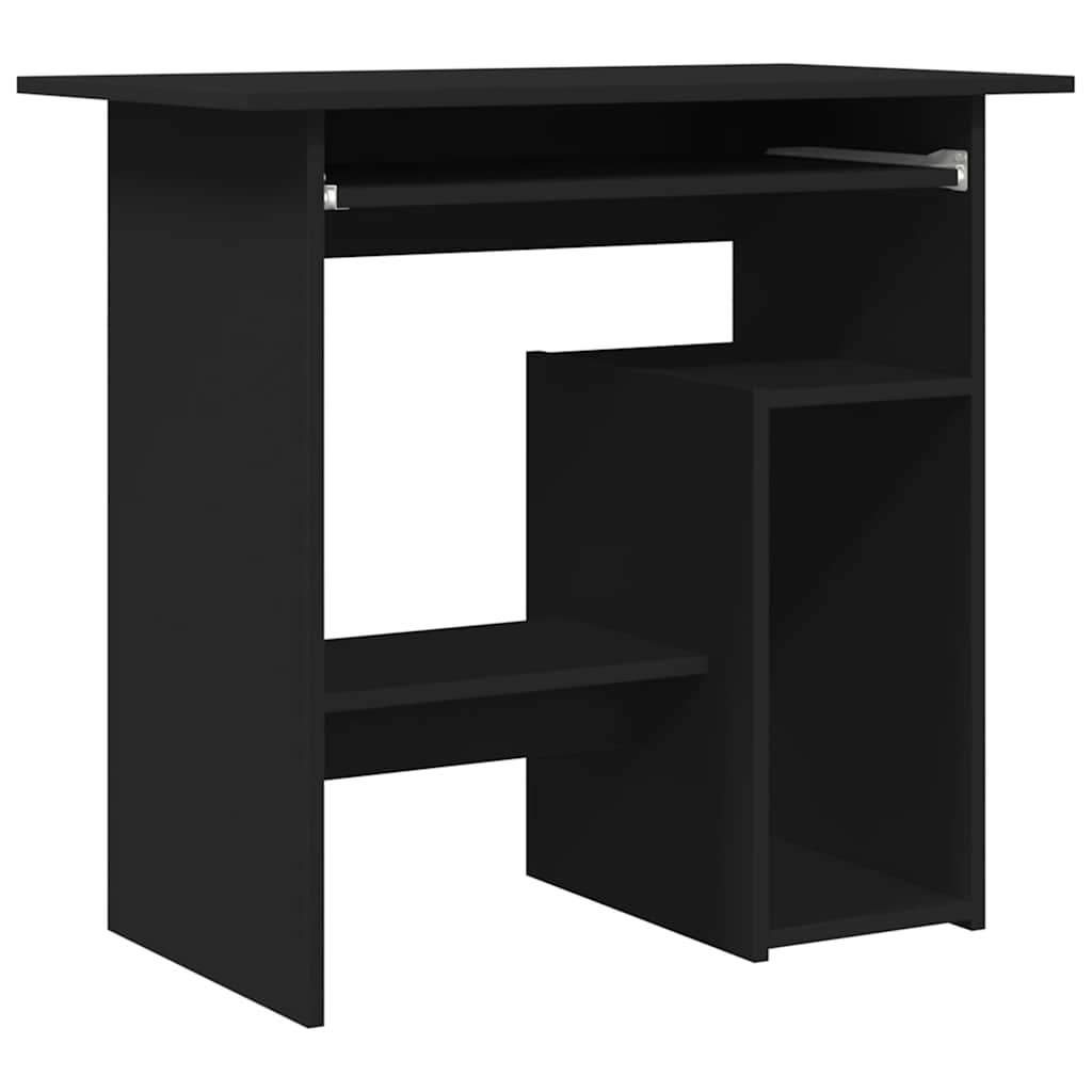 Desk Black 80x45x74 cm Engineered Wood