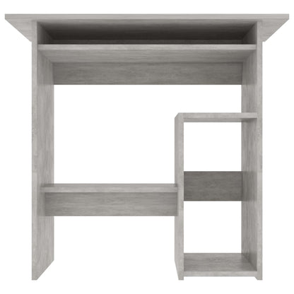 Desk Concrete Grey 80x45x74 cm Engineered Wood