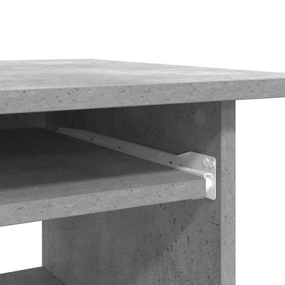 Desk Concrete Grey 80x45x74 cm Engineered Wood