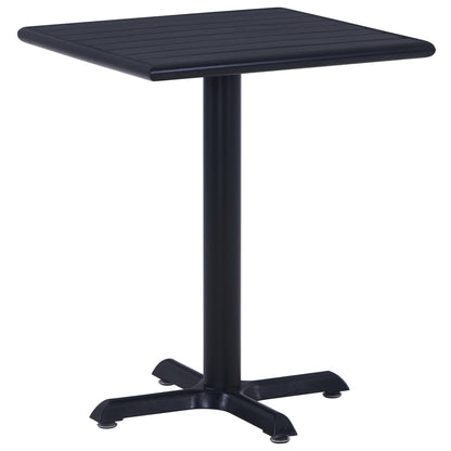 Garden Table  Black 60x60x75 cm