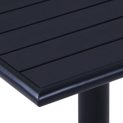 Garden Table  Black 60x60x75 cm