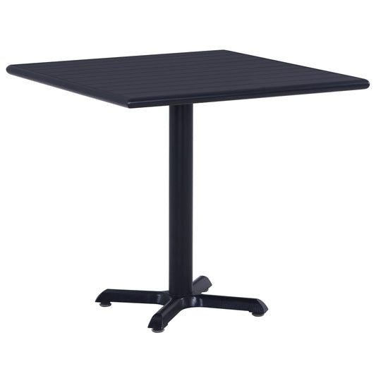 Garden Table  Black 80x80x75 cm