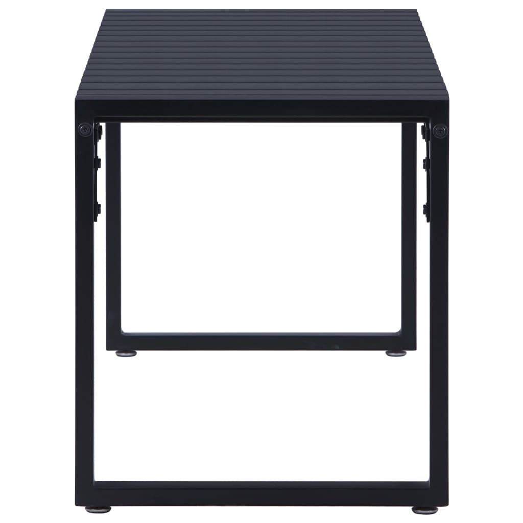 Garden Bench 120.5 cm PS Board Black