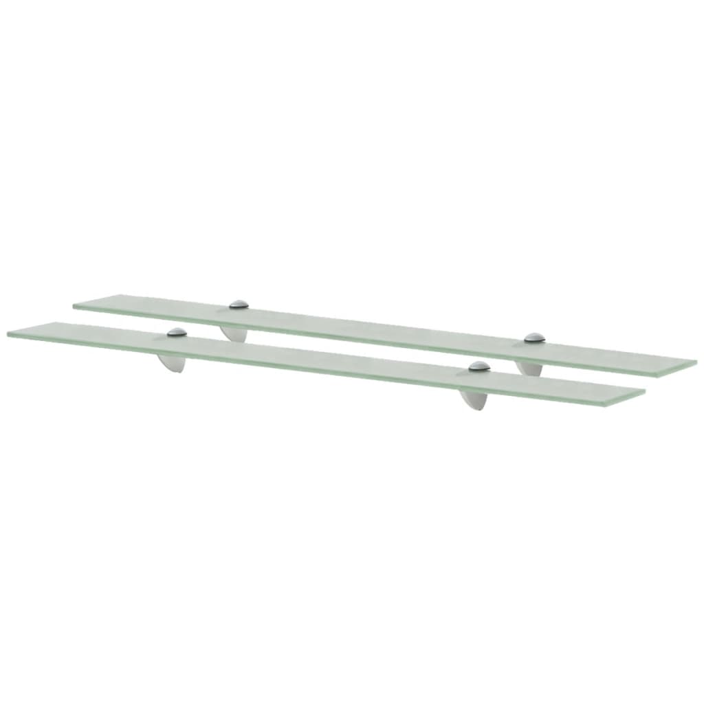 Floating Shelves 2 pcs Glass 90x20 cm 8 mm
