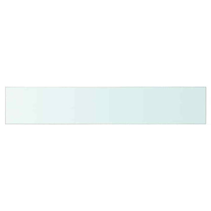 Shelves 2 pcs Panel Glass Clear 70x12 cm