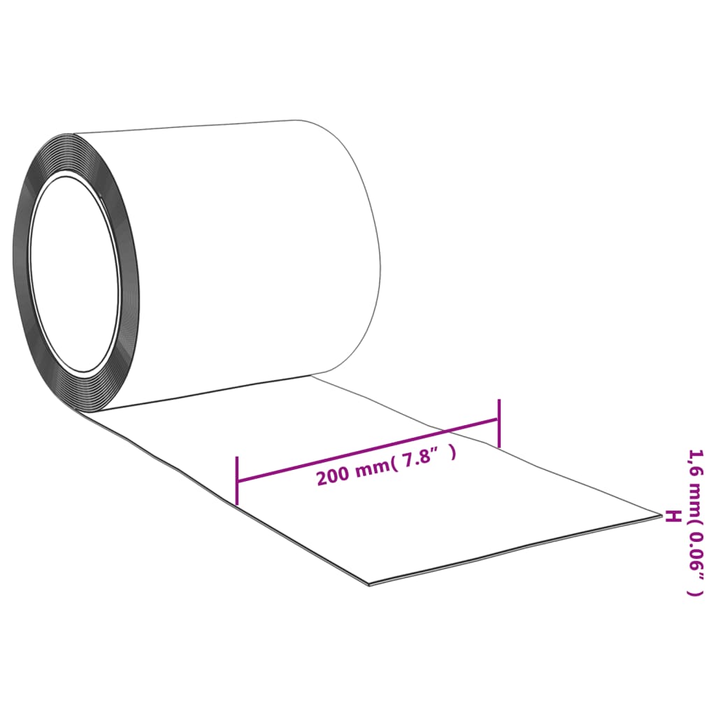 Strip Curtain Roll PVC 2mm x 200mm 25 m