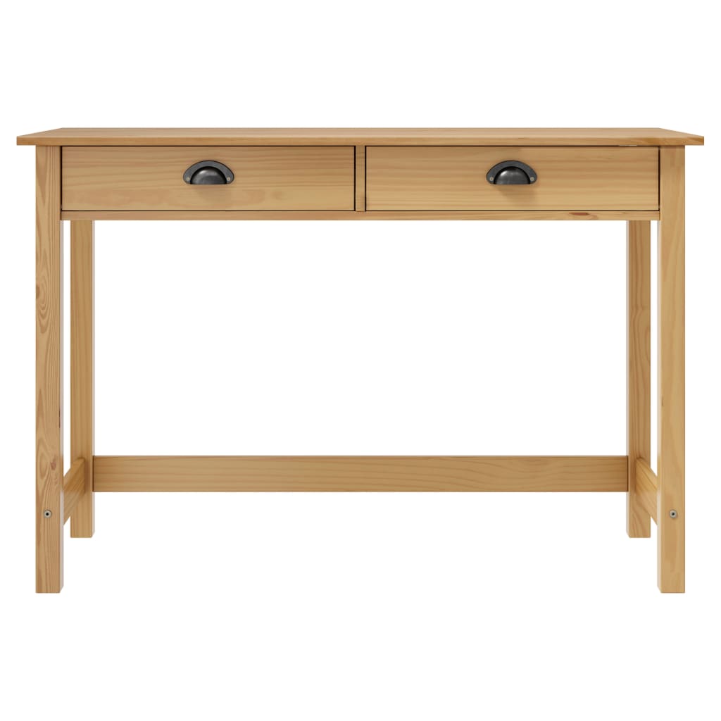 Console Table Hill with 2 Drawers 110x45x74 cm Solid Pine Wood