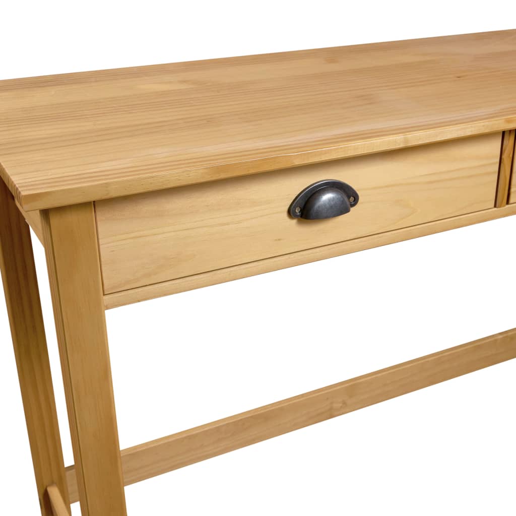 Console Table Hill with 2 Drawers 110x45x74 cm Solid Pine Wood