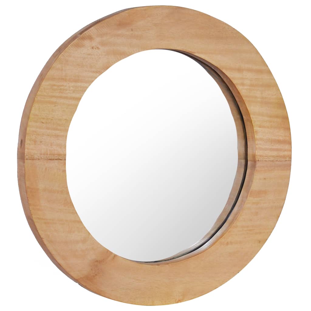 Wall Mirror 40 cm Teak Round