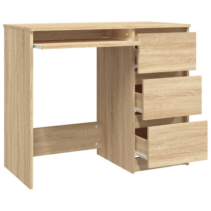 Desk Sonoma Oak 90x45x76 cm Engineered Wood