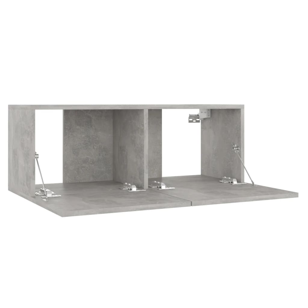 TV Cabinet Concrete Grey 80x30x30 cm Engineered Wood