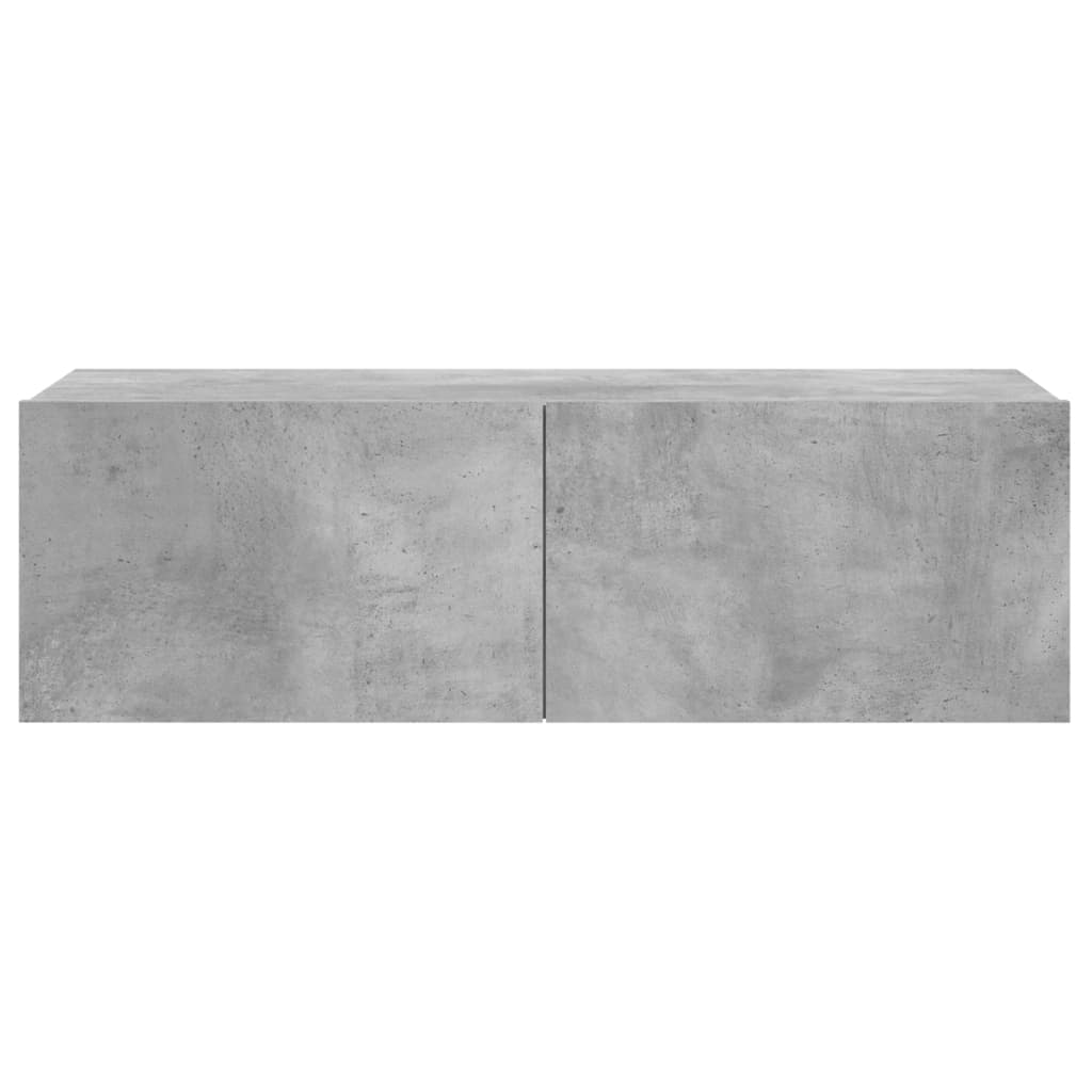 TV Cabinet Concrete Grey 100x30x30 cm Engineered Wood