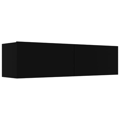 TV Cabinet Black 120x30x30 cm Engineered Wood