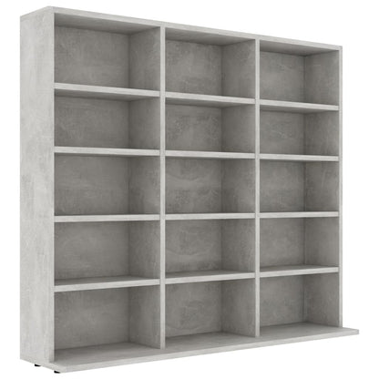 CD Cabinet Concrete Grey 100x23x89.5 cm Engineered Wood