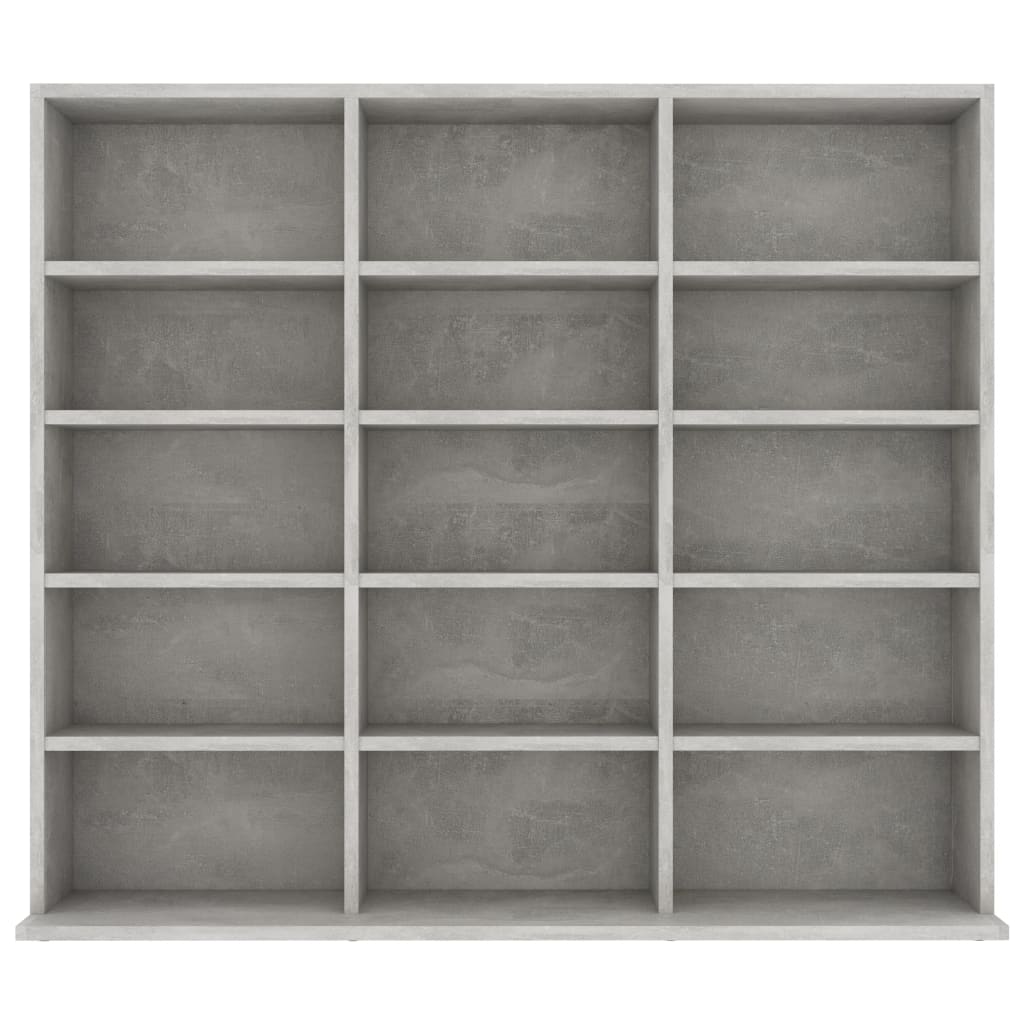 CD Cabinet Concrete Grey 100x23x89.5 cm Engineered Wood
