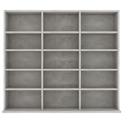CD Cabinet Concrete Grey 100x23x89.5 cm Engineered Wood